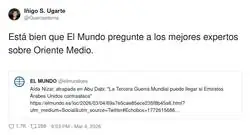 A&iacute;da N&iacute;zar, gran experta de guerra, por @Guerraeterna