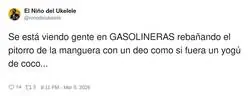 La econom&iacute;a va tan bien que ya estamos catando gasolina como si fuera yogur griego
