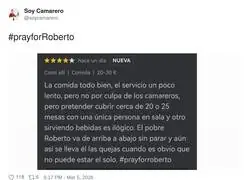 Roberto no es camarero, es un evento can&oacute;nico del sector servicios