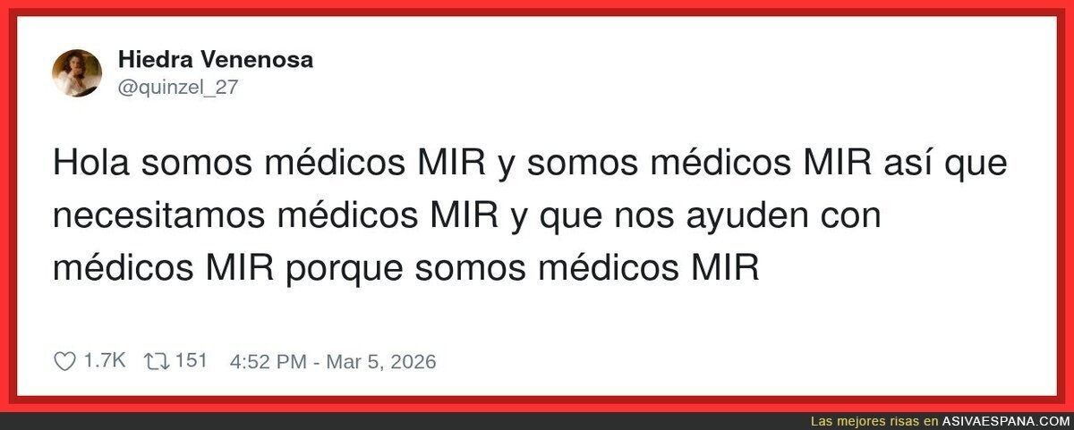 Cuando tu &uacute;nica personalidad es &ldquo;soy MIR&rdquo;