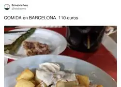 110&euro; por unas patatas y el privilegio de ver la carta sin llorar