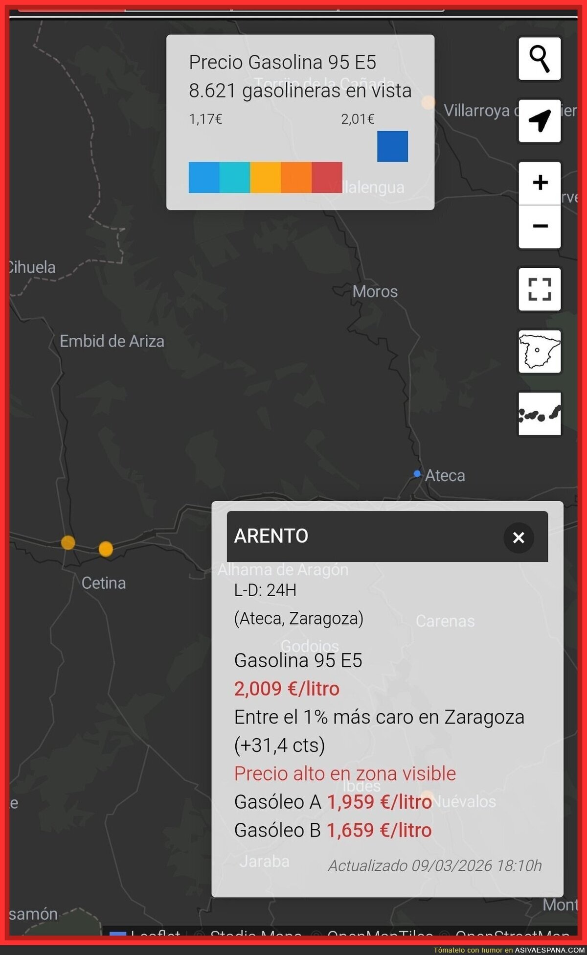 La gasolinera m&aacute;s cara de Espa&ntilde;a