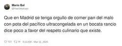 El bocata calamares de Madrid: te clavan 9&euro; por un bocata triste y encima lo llaman &ldquo;tradici&oacute;n&rdquo;