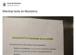 Barcelona: subes al piso 7 y de regalo una masterclass de civismo b&aacute;sico