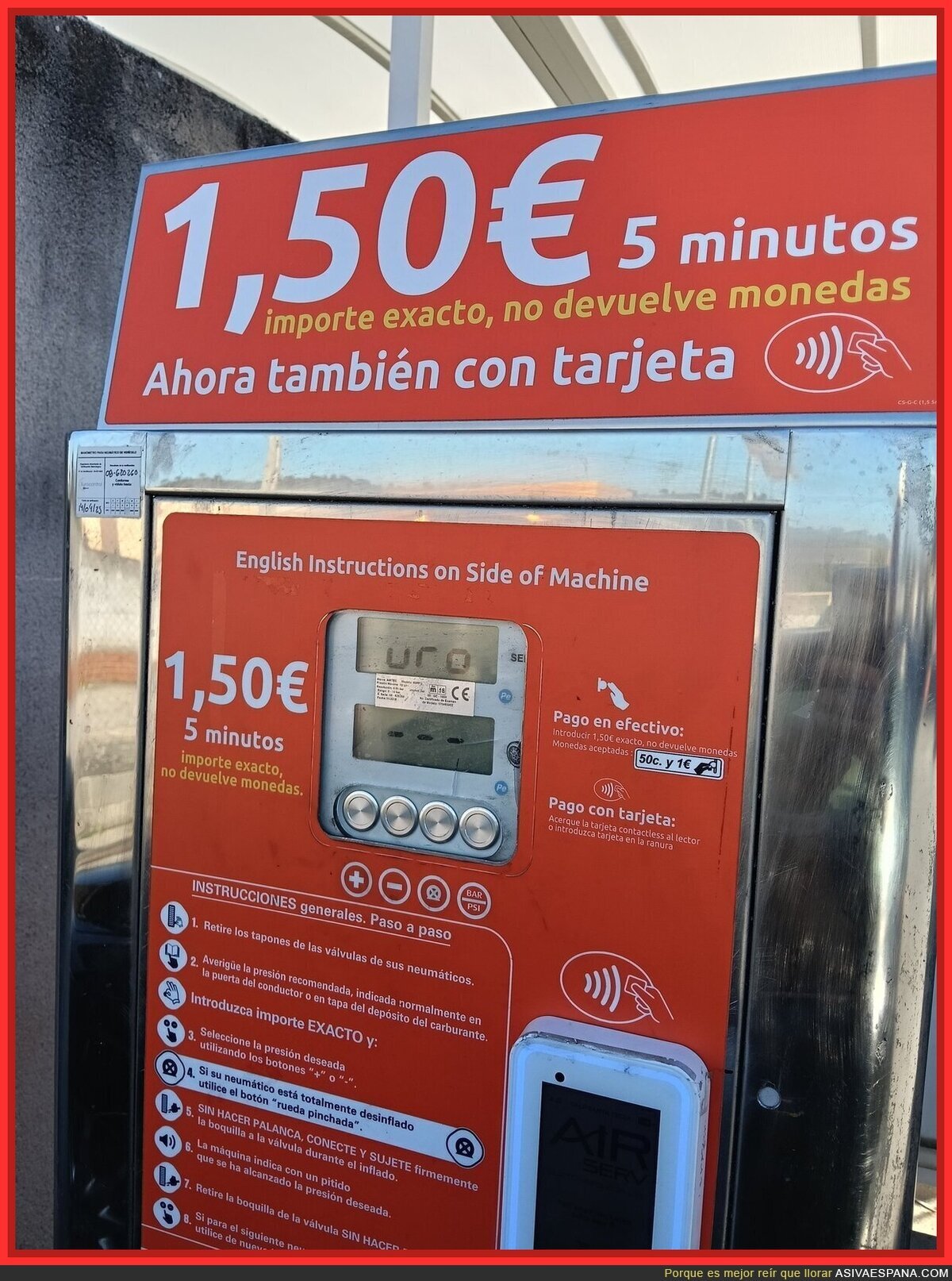 No solo sube la gasolina, ahora también el aire para llenar las ruedas