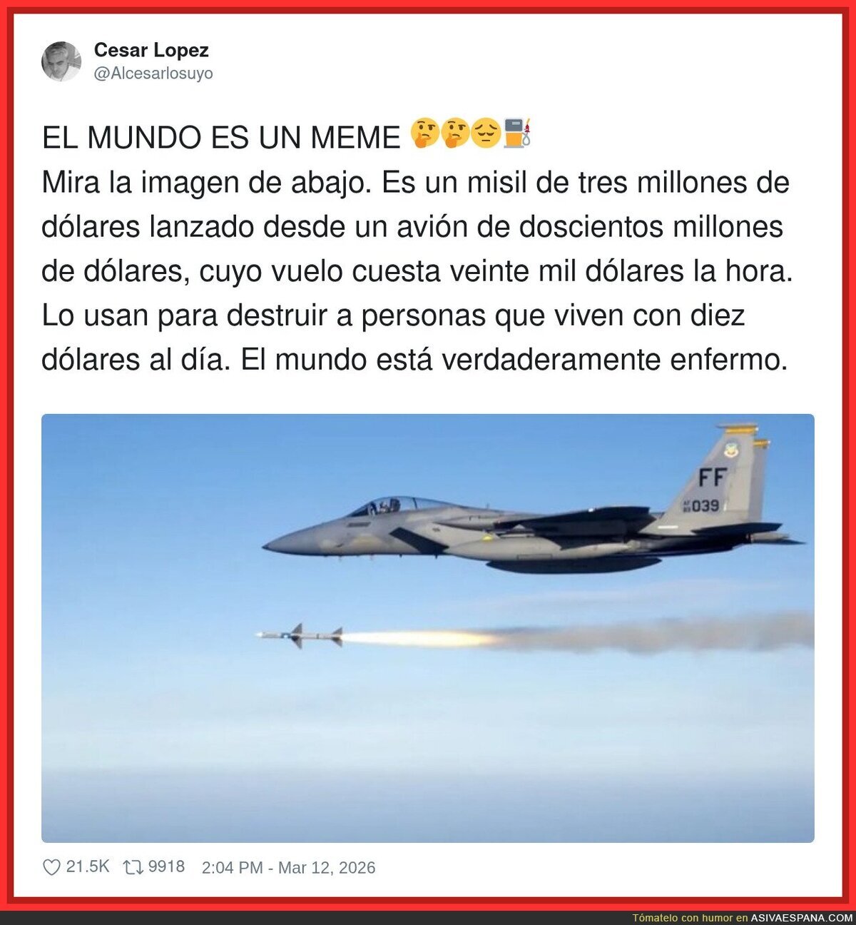 No hay presupuesto para sanidad, pero para pegarle un pepinazo a un pobre siempre hay