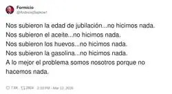Nos lo suben todo y seguimos diciendo &ldquo;bueno, mientras no sea a m&iacute;&rdquo;