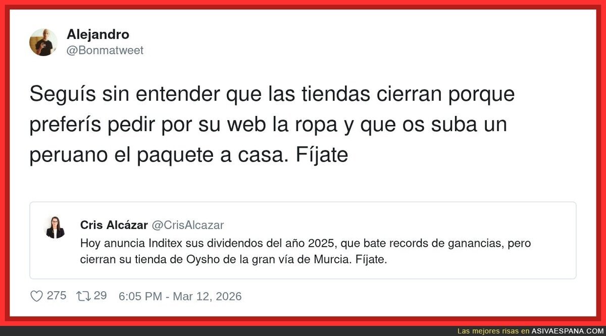 Claro que cierran tiendas: es m&aacute;s barato pagarte el env&iacute;o que pagarte un dependiente