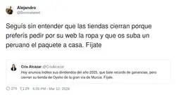 Claro que cierran tiendas: es m&aacute;s barato pagarte el env&iacute;o que pagarte un dependiente