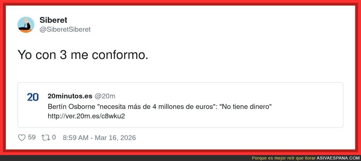 &iquest;Para qu&eacute; quieres 4 millones, Bert&iacute;n?