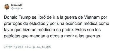 Patriotismo premium: t&uacute; al frente y yo en pr&oacute;rroga