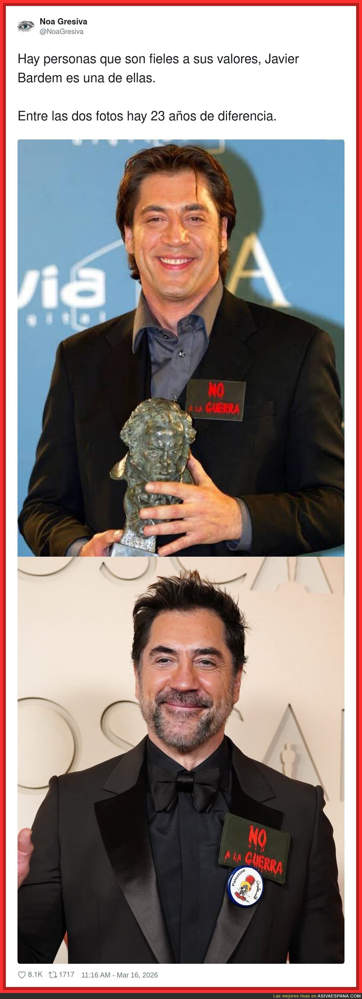 23 a&ntilde;os despu&eacute;s y sigue con la misma opini&oacute;n&hellip; lo que cambia es la chaqueta