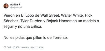 Hay pe&ntilde;a que ve Breaking Bad como tutorial y Torrente como documental