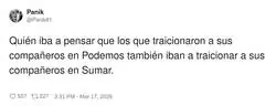 Qu&eacute; inesperado: la gente que traiciona&hellip; vuelve a traicionar