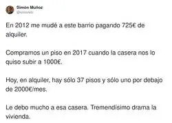 Mi casera me subi&oacute; el alquiler y sin querer me hizo millonario: el &uacute;nico gesto solidario del mercado