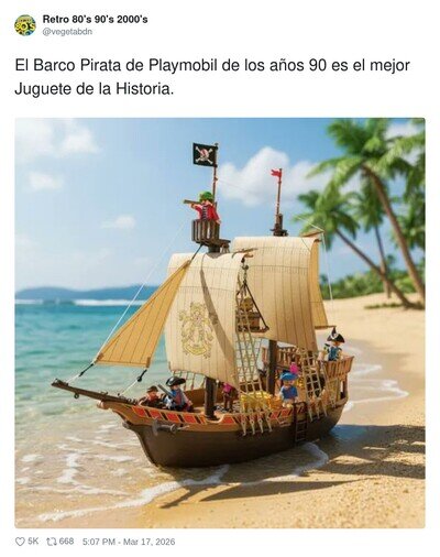 REMEMBER: Mi barco pirata de Playmobil ten&iacute;a m&aacute;s ingenier&iacute;a que algunos m&aacute;steres