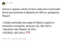 Yo pensando que me atracaba Repsol y resulta que el boss final era Hacienda