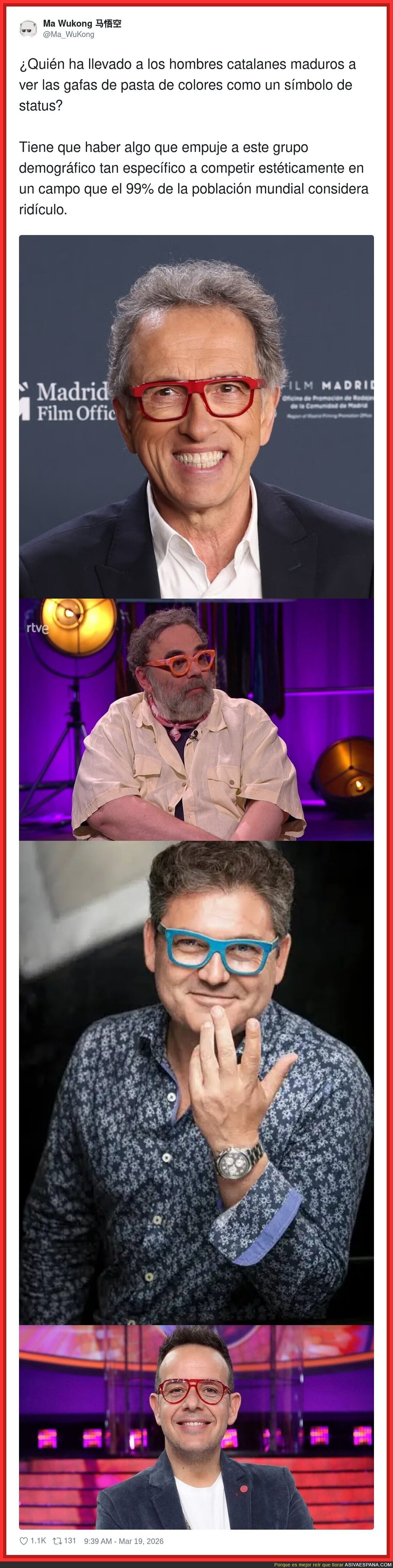 En Catalunya no te haces mayor: desbloqueas las gafas de pasta en modo jefe final