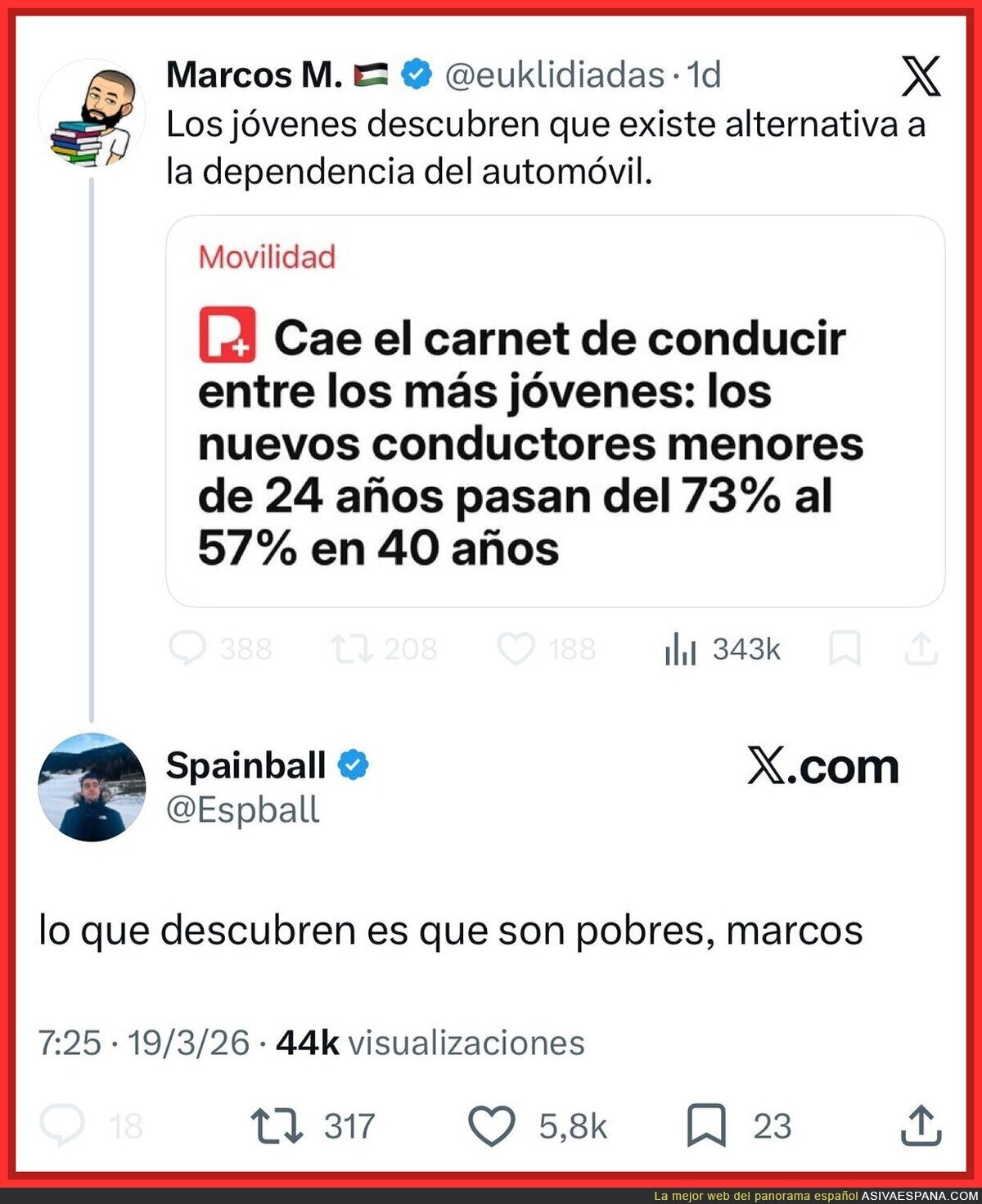 No es que no quieran coche, es que el coche no quiere sus n&oacute;minas