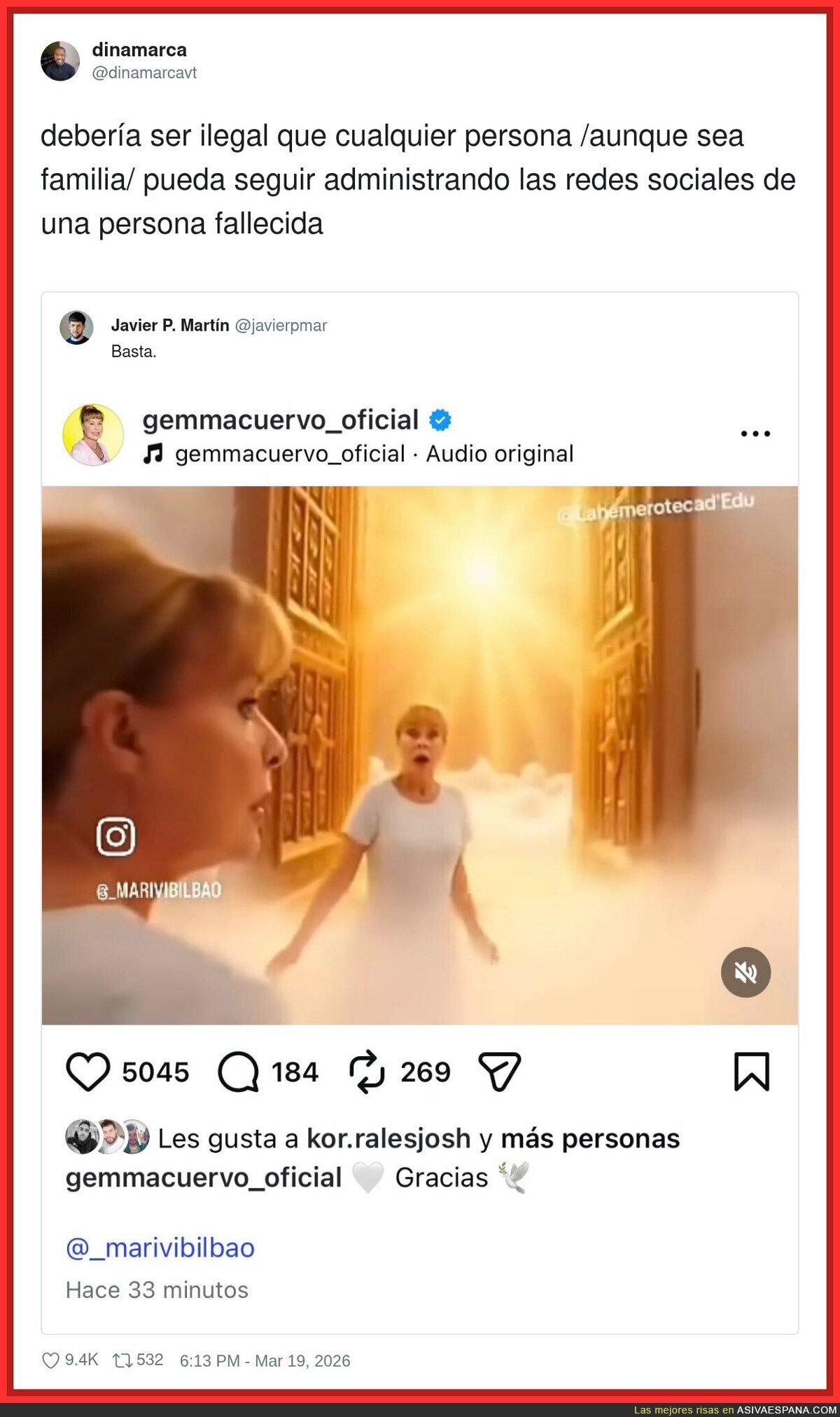 Ni muerta me dejan en paz