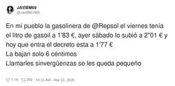 Repsol aplicando el decreto como yo la dieta: lo justo para poder decir que lo he hecho