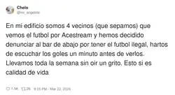Denunciar al bar por f&uacute;tbol pirata: no por legalidad, por spoilers