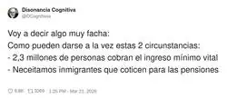 Espa&ntilde;a: no hay curro&hellip; pero por favor venid a salvarme la pensi&oacute;n