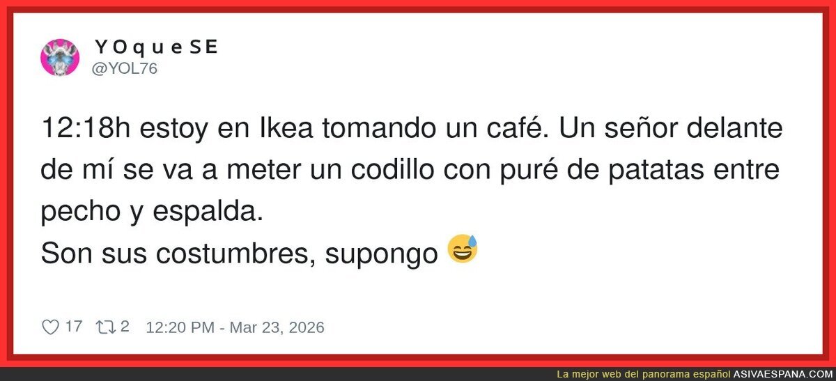 En Ikea vienes a por un armario y sales con un codillo en la barriga