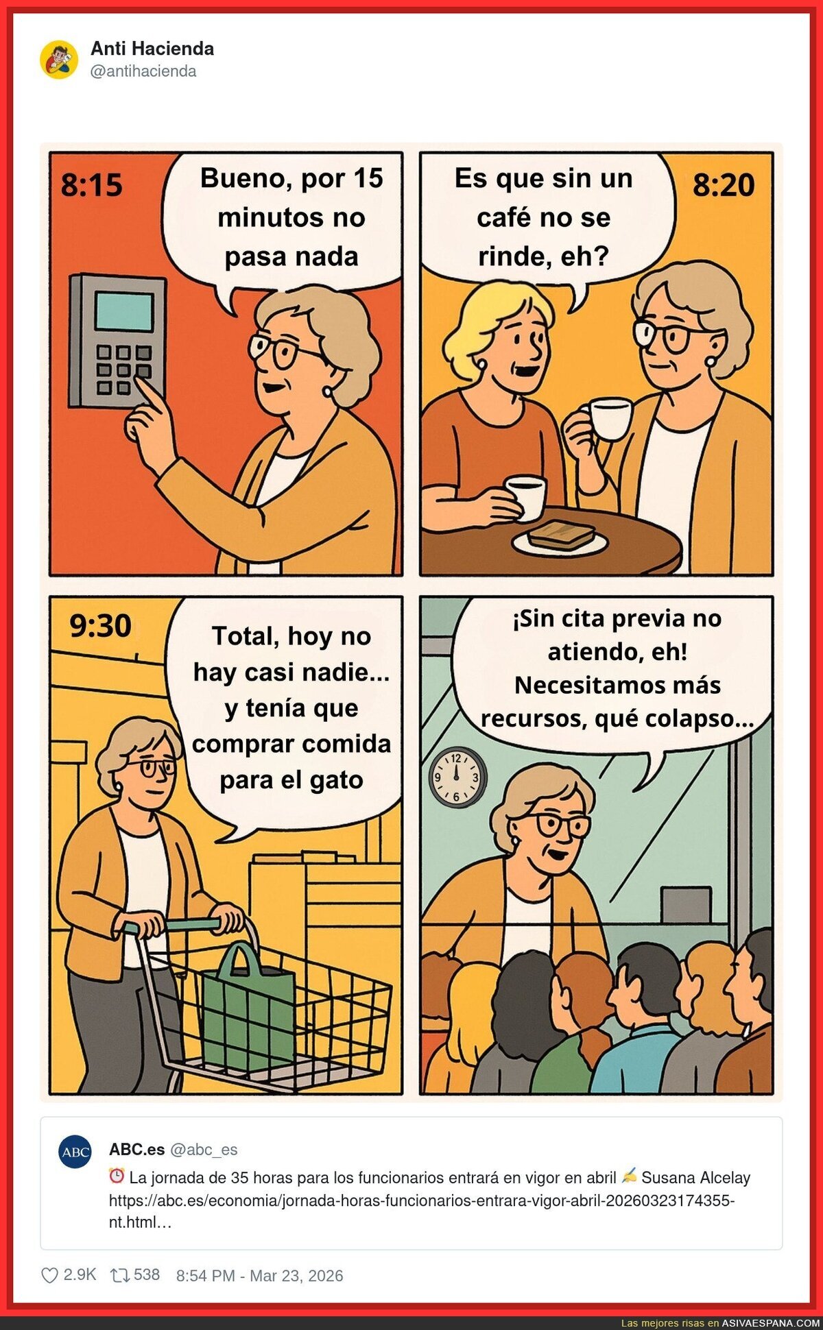 La jornada de 35 horas: 5 currando y 30 justific&aacute;ndolo con mucha creatividad