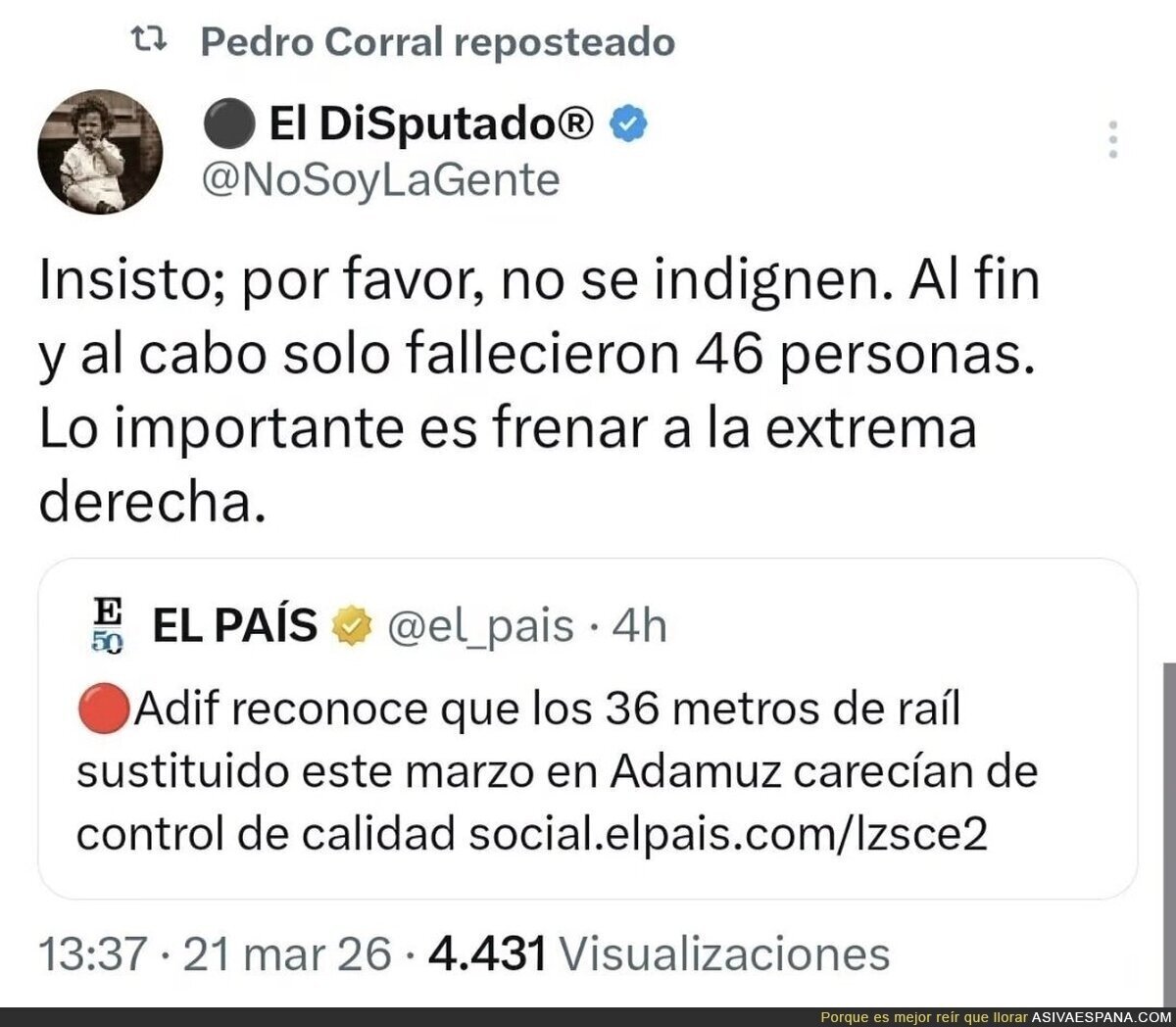 &iquest;No hab&iacute;a dicho Oscargut&aacute;n que todo el material hab&iacute;a superado todos los controles y que era nuevo? &iquest;O es un cambio de opini&oacute;n socialista porque estaba m&aacute;s ocupado de llevarse las mordidas correspondientes?