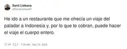 Era &ldquo;viaje del paladar&rdquo; y me han cobrado el billete de ida y vuelta del cuerpo entero