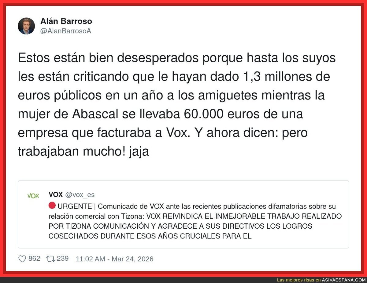 Cuando te pillan el chiringuito y lo intentas arreglar con un &ldquo;pero curraban mucho&rdquo;