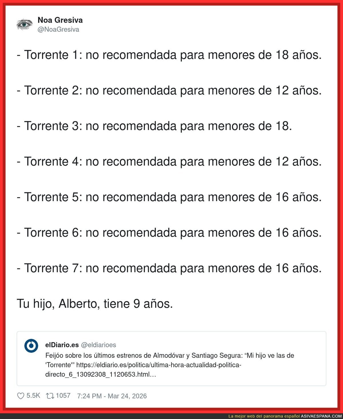 No le dan el premio al padre del a&ntilde;o porque no quiere