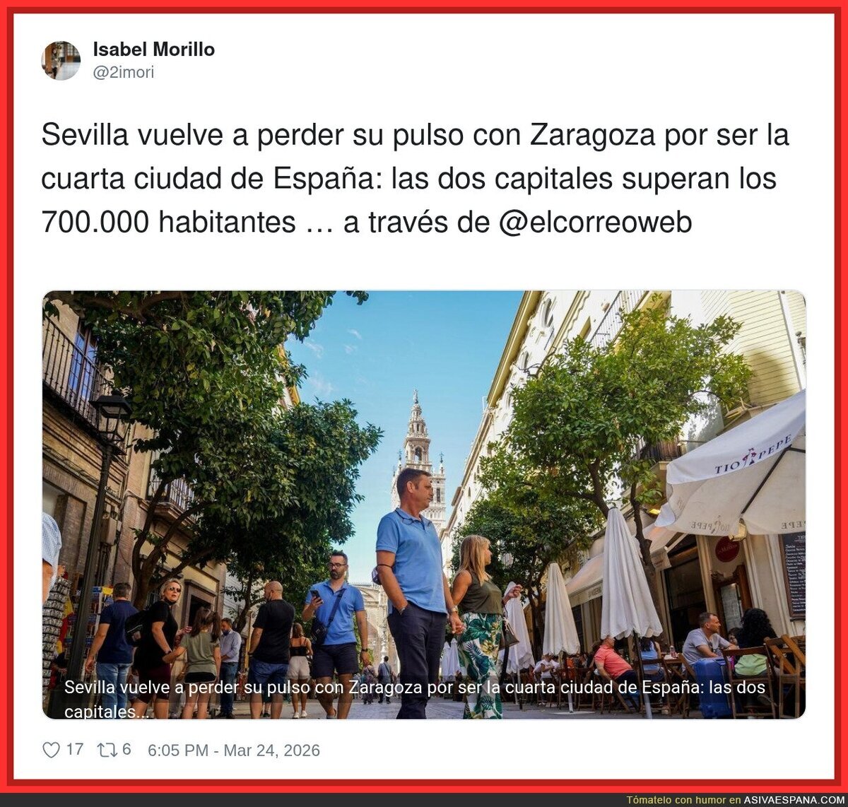 Sevilla pele&aacute;ndose por el cuarto puesto como si diera puntos para Eurovisi&oacute;n