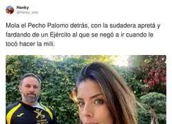 Se cree Rambo porque lleva sudadera ajust&aacute;, pero si suena un petardo pide tregua