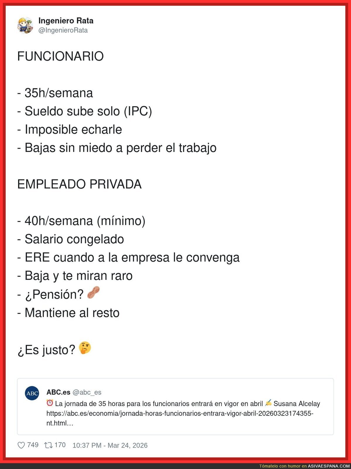 Lo de &ldquo;competitividad&rdquo; era competir a ver qui&eacute;n curra m&aacute;s por menos, &iquest;no?