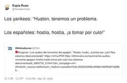A los espa&ntilde;oles nos quitas la luz y lo primero que se va es el protocolo