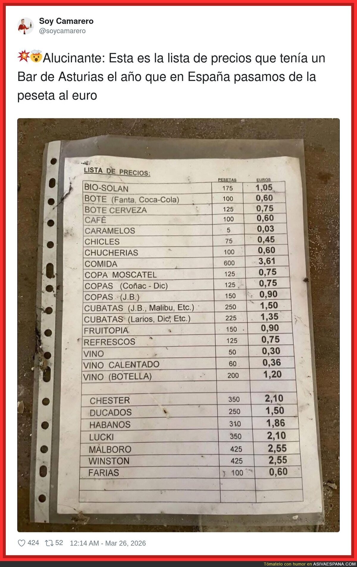 Nos cambiaron la peseta por el euro y de regalo nos subieron la vida entera