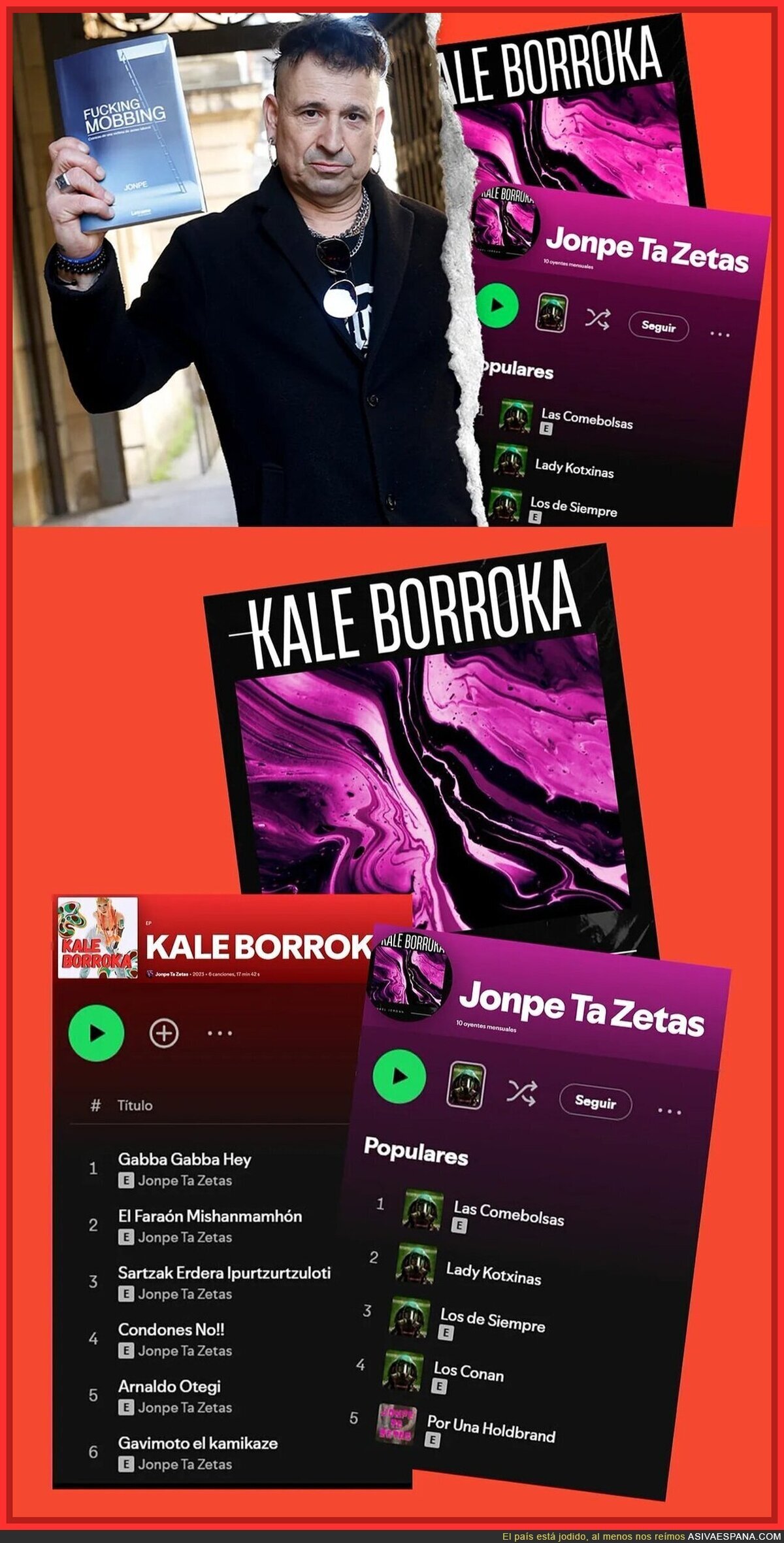 Las canciones de 'Jonpe', el profesor acusado de delitos sexuales contra sus alumnas menores de edad: 'kale borroka', 'Josu Ternera' y "mucho trote en el cipote"