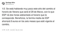 Nos quitan una hora de vida para ahorrarnos 6&euro;&hellip; el chollo del siglo, vamos