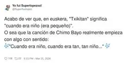 Chimo Bayo ten&iacute;a m&aacute;s cultura que yo y encima sin que se le entendiera