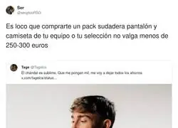 250&euro; por ir en ch&aacute;ndal de la selecci&oacute;n&hellip; &iquest;nos hemos vuelto locos?