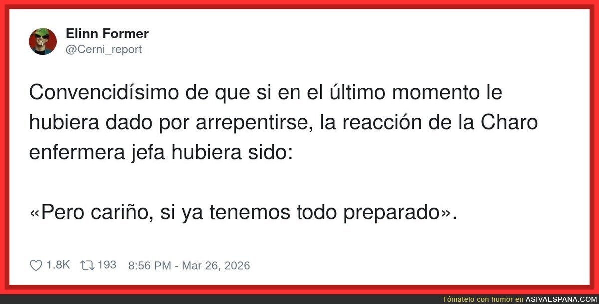 Triste pero cierto