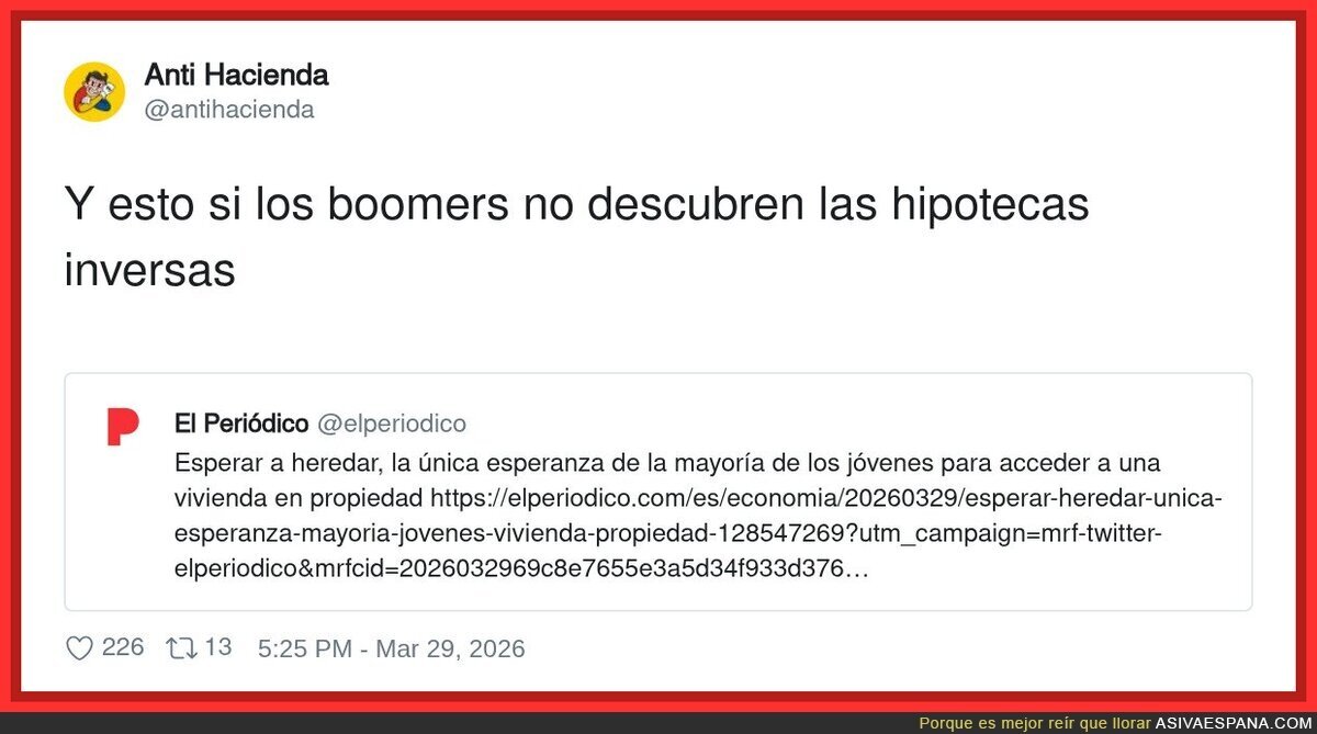 Esperar a que se muera alguien, s&uacute;per planazo