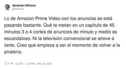 Amazon Prime Video: pagas la suscripci&oacute;n y te regalan 45 minutos de anuncios