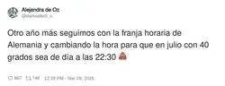 Espa&ntilde;a: cambiando la hora para que el sol se vaya a dormir cuando yo ya estoy friendo huevos en la cama