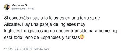 Ingleses en Alicante descubriendo que Alicante no es un resort privado para ingleses