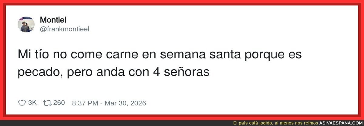 La carne no, que es pecado&hellip; el buffet de se&ntilde;oras ya si eso