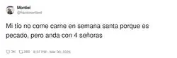 La carne no, que es pecado&hellip; el buffet de se&ntilde;oras ya si eso