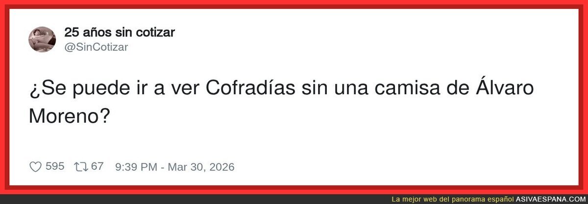Álvaro Moreno es un clásico de Semana Santa